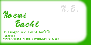 noemi bachl business card